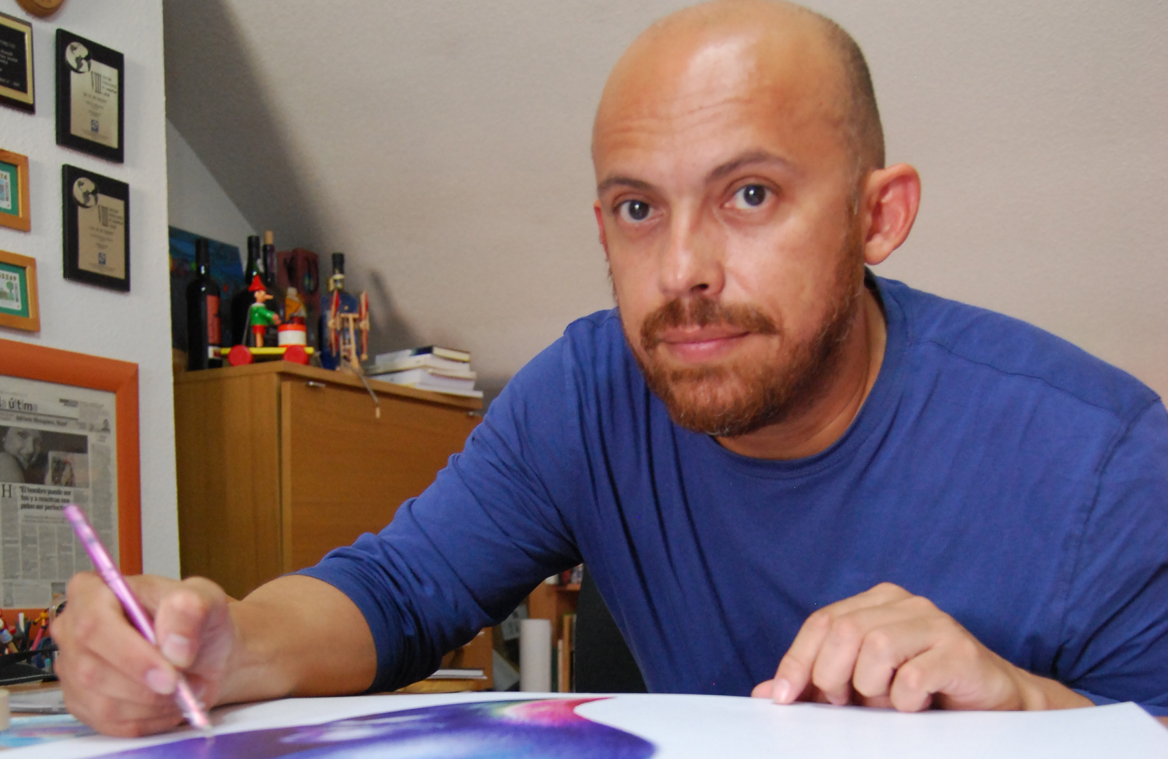 Turcios en su estudio II