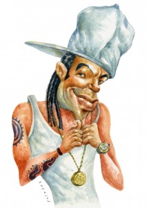 Caricatura estereotipo rapero - TURCIOS Caricatura estereotipo rapero - TURCIOS